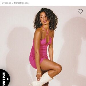 Princess Polly Pink Mini Halter Dress